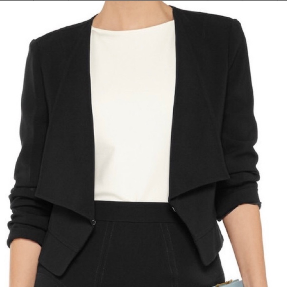 DVF Ciara Cropped Crepe Jacket